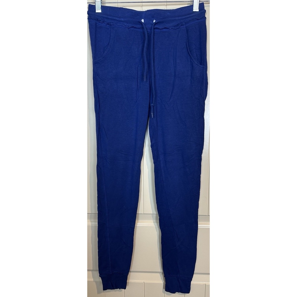Rue 21 Pants Womens S Blue Ankle Joggers Drawstring Waist Pockets lightweight
